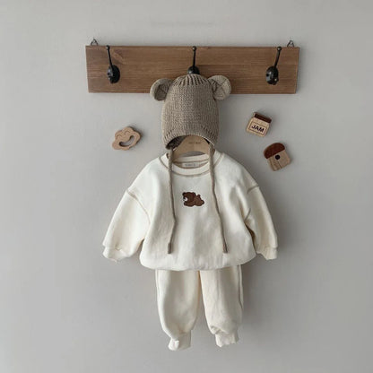 Herfstset Baby’s & Peuters – Katoenen Jogger & Sweater, Unisex 0-3 jaar