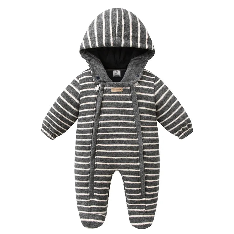 Dikke Katoenen Jumpsuit met Fluweelvoering