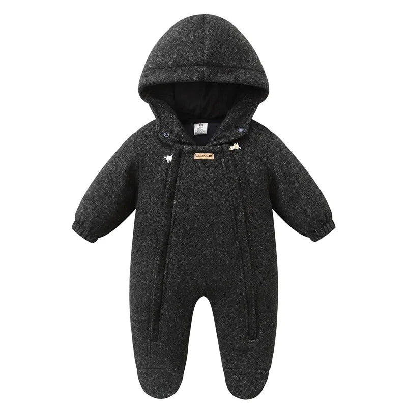 Dikke Katoenen Jumpsuit met Fluweelvoering
