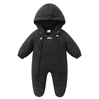Dikke Katoenen Jumpsuit met Fluweelvoering
