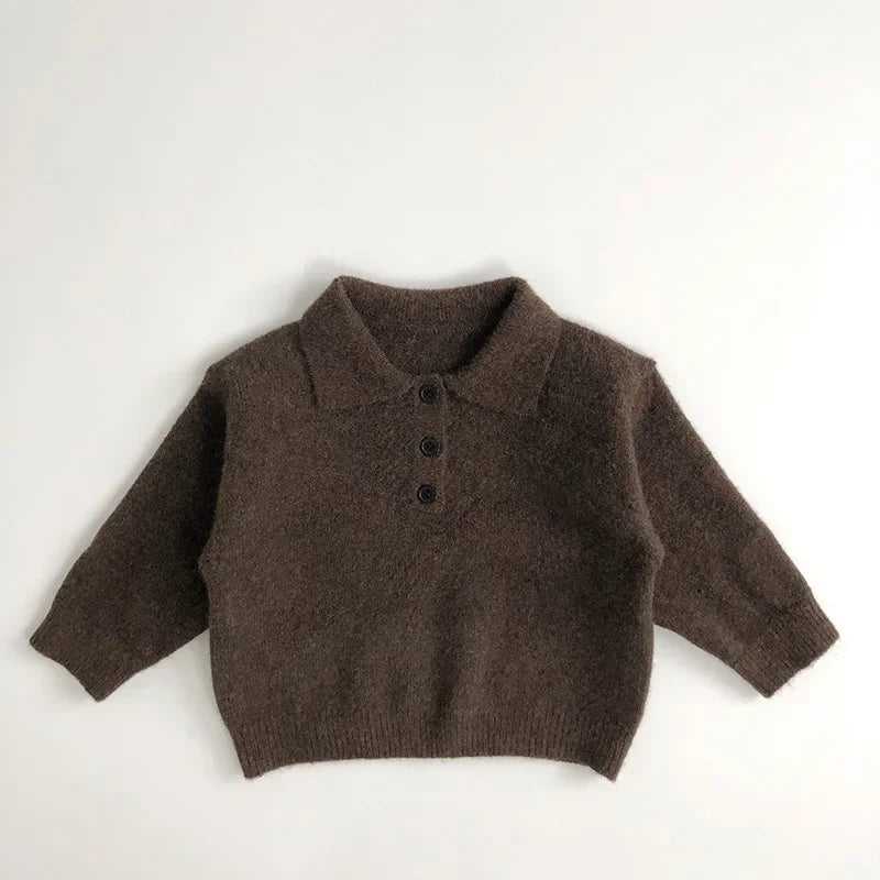 Gebreide Trui met Kraag kindertrui van MILANCEL
