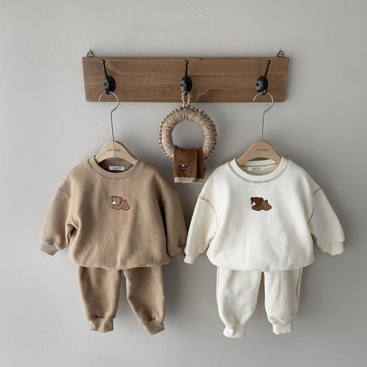 Herfstset Baby’s & Peuters – Katoenen Jogger & Sweater, Unisex 0-3 jaar