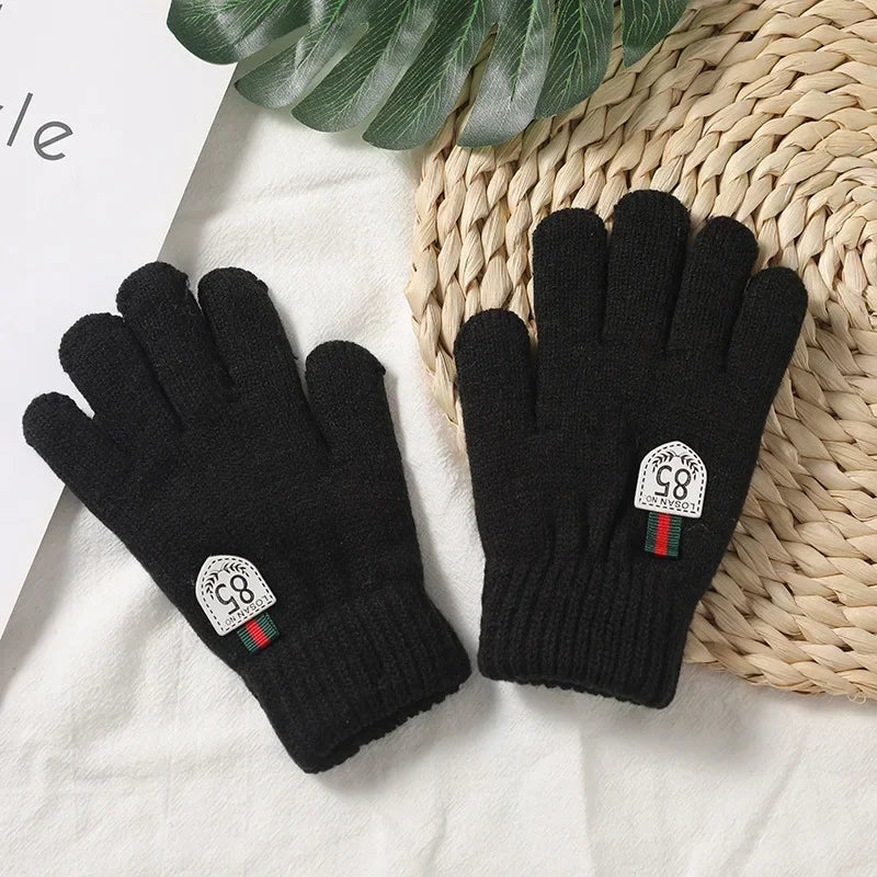 Gebreide Kinderhandschoenen – Zachte Winterwantjes met Volledige Vingers | Warm & Comfortabel voor Jongens en Meisjes (6–12 Jaar)