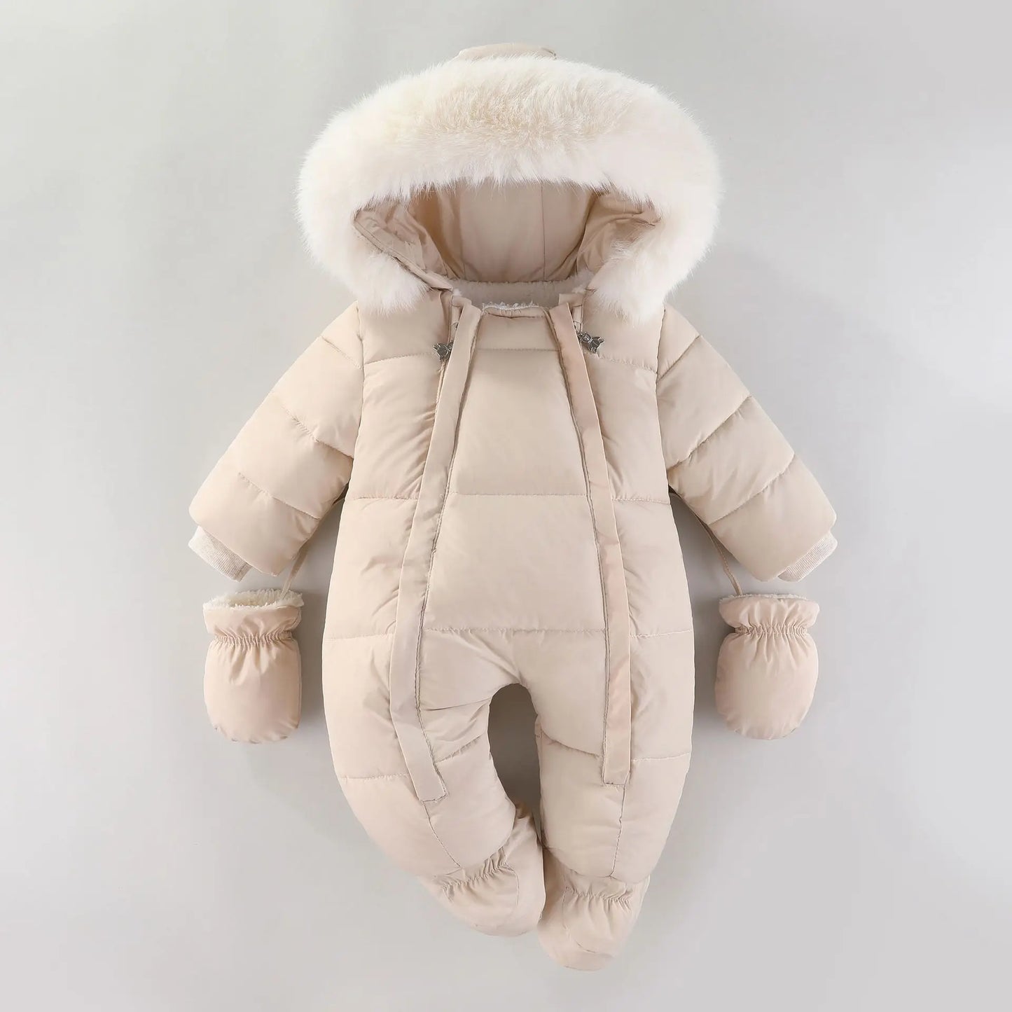 Warme Baby Meisjes Jumpsuit met Fleecevoering