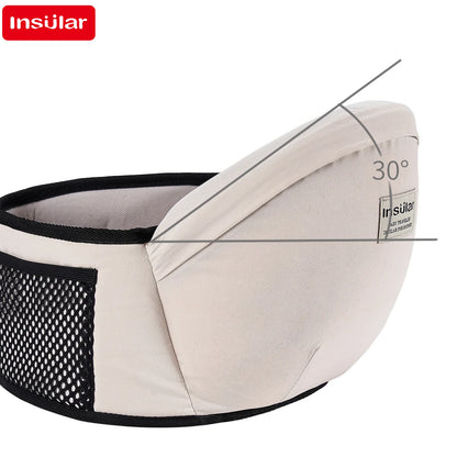 Ergonomische Baby Draagriem met Heupzitje ,Verstelbare Heupdrager & Rugsteun