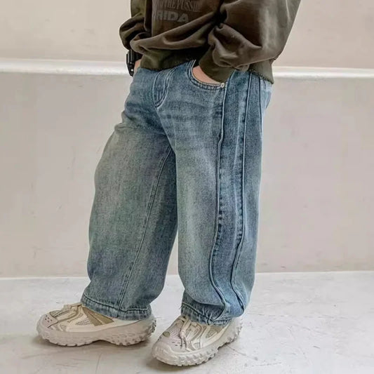 Denim Broek – Losse Rechte Jeans