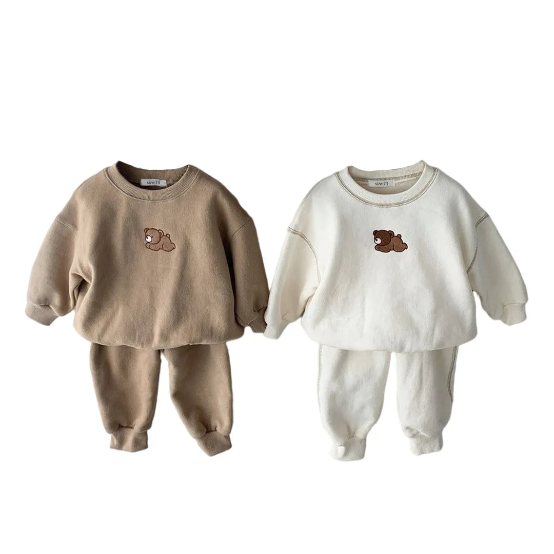 Herfstset Baby’s & Peuters – Katoenen Jogger & Sweater, Unisex 0-3 jaar
