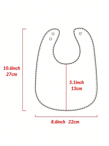 Set van 3 Baby Slabbetjes – Cartoon Design | Voedingsslab & Kwijldoekje