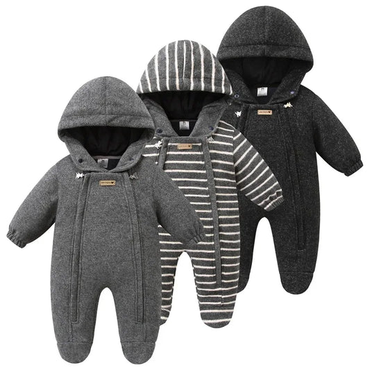 Dikke Katoenen Jumpsuit met Fluweelvoering