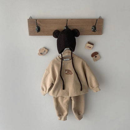 Herfstset Baby’s & Peuters – Katoenen Jogger & Sweater, Unisex 0-3 jaar