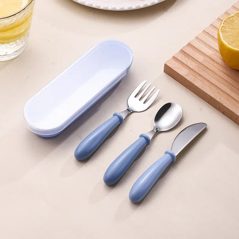 Kinderbestek Set – Vork & Lepel | Baby Voedingslepel, Dessertlepel & Trainingsbestek