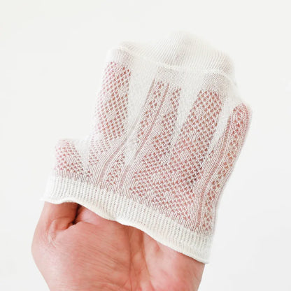 Baby Meisjes Sokken – Kant & Mesh, Bloemmotief