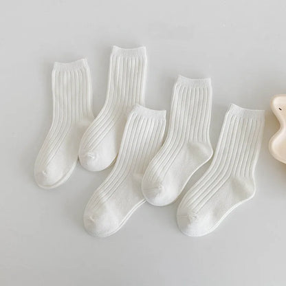 Set van 5 Paar Kinderkousen – Zachte Katoenen Sokken