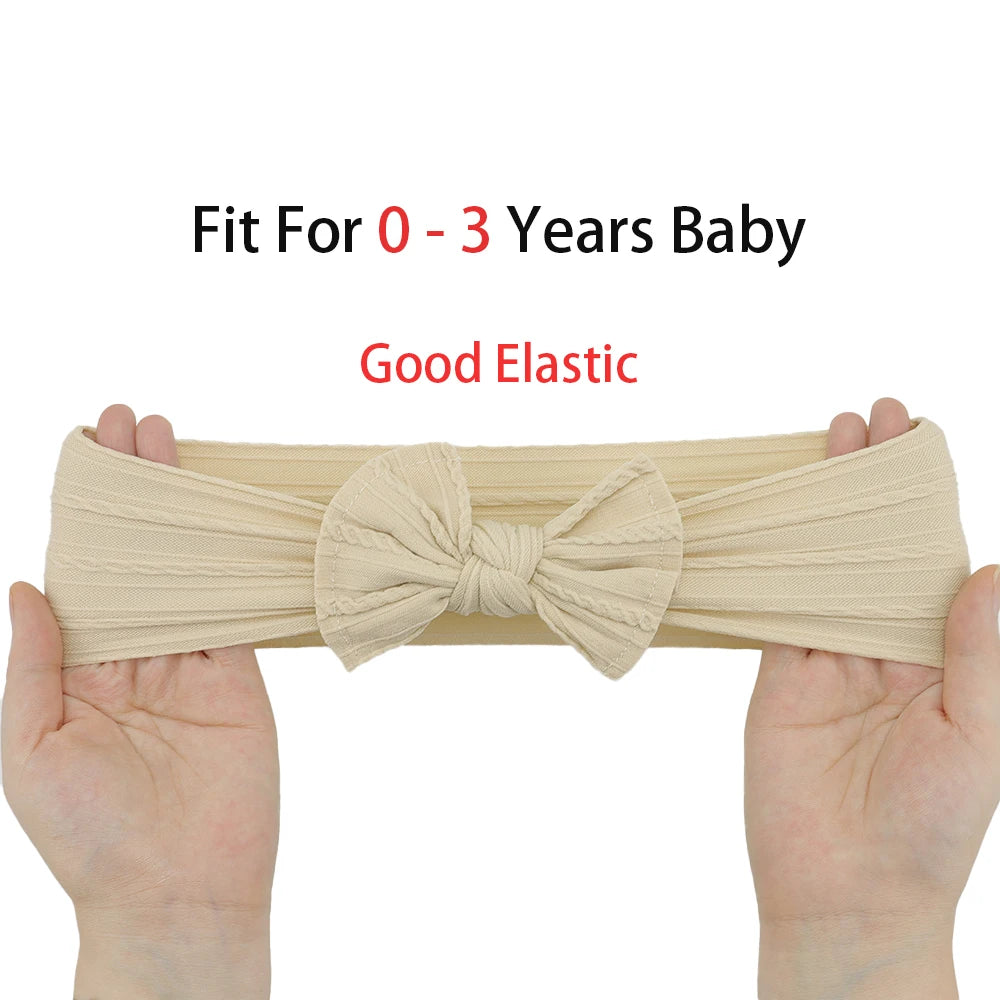 Set van 3 Baby Meisjes Haarbandjes – Strik Design | Elastisch & Comfortabel