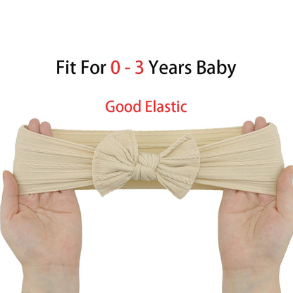 Set van 3 Baby Meisjes Haarbandjes – Strik Design | Elastisch & Comfortabel