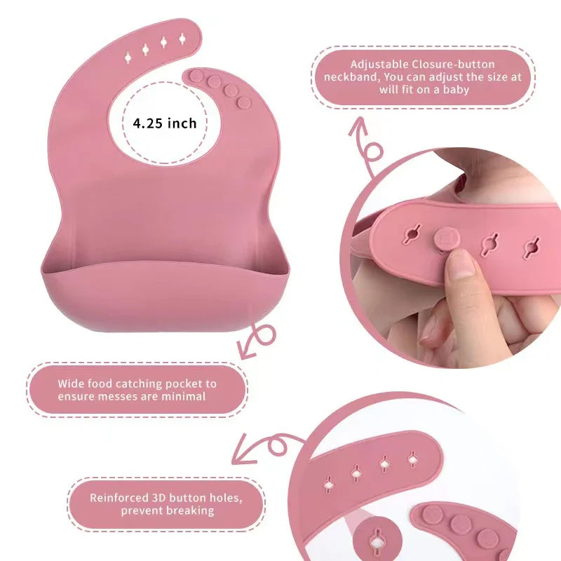 Set van 6 siliconen babyvoedingssets - Trainingset voor kinderen