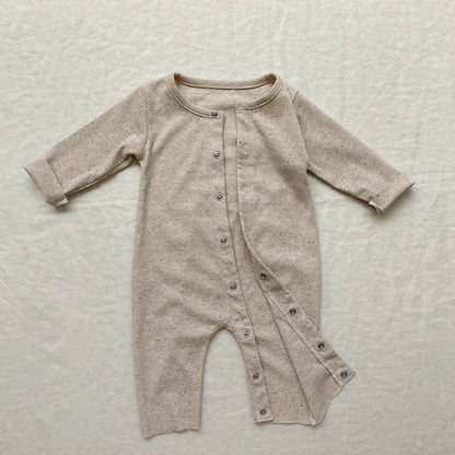 Katoenen Babyset – Romper met Mutsje (Lange Mouwen, Unisex 0-12 Maanden)