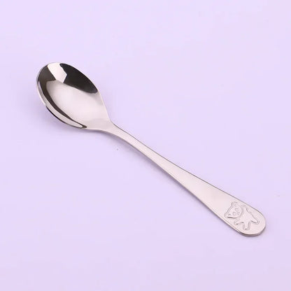 Baby Bestekset – 1-delig/1 set | RVS Lepel, Vork & Mes | Leer-eten Kinderbestek