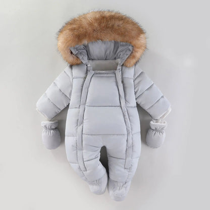 Warme Baby Meisjes Jumpsuit met Fleecevoering