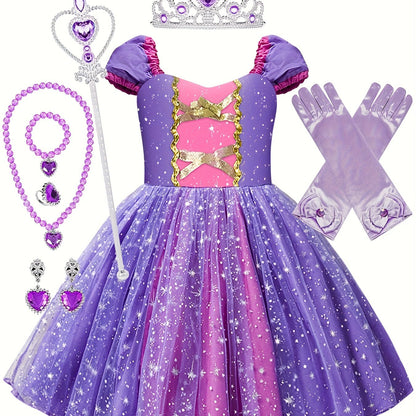 Paarse Prinsessenjurk voor Meisjes – Sprookjesachtig & Elegant