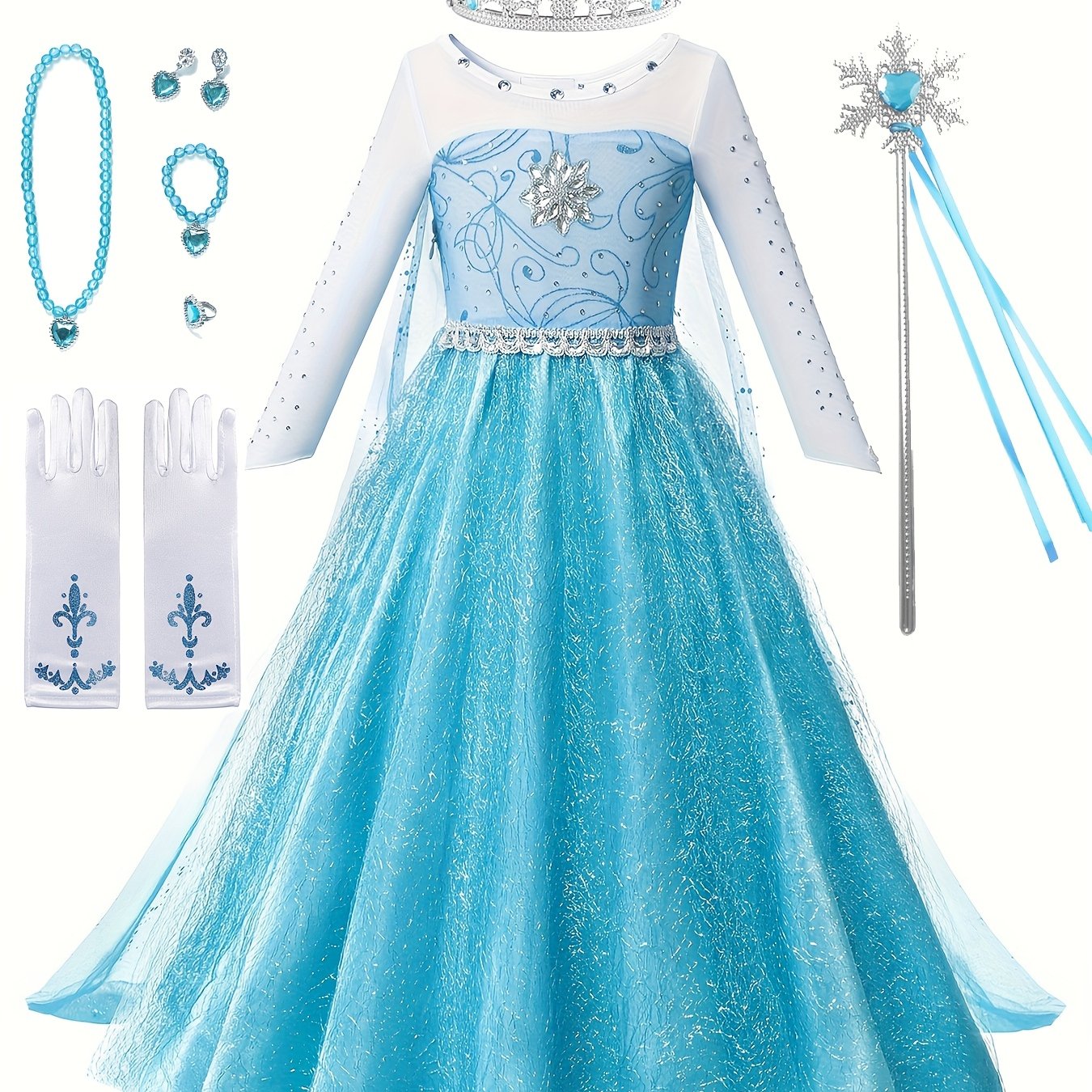 Prinsessenjurk met Cape – gaas & Kralendetails