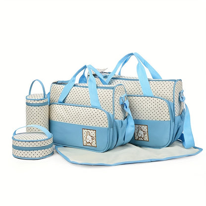 5-Delige Luiertas Set – Multifunctioneel & Ruim