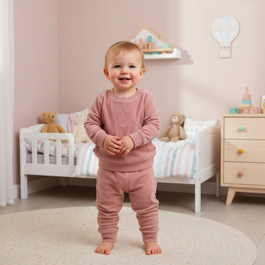 F&D Velours babypyjama | Zefier
