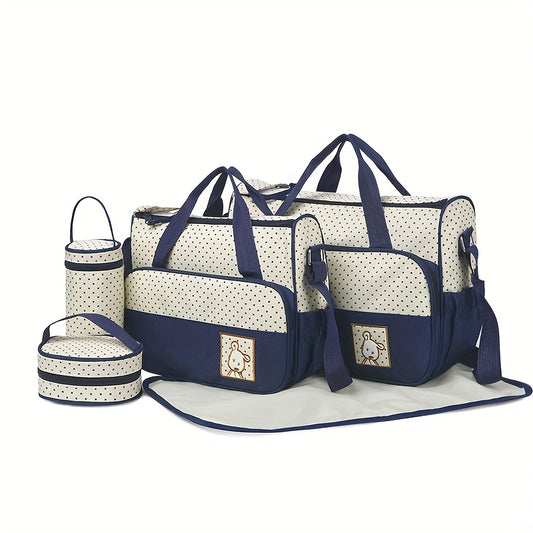 5-Delige Luiertas Set – Multifunctioneel & Ruim