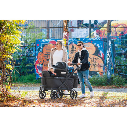 Pinolino Extra Stoel voor Vouwstroller “Cruiser” – Antraciet | Met 5-puntsgordel