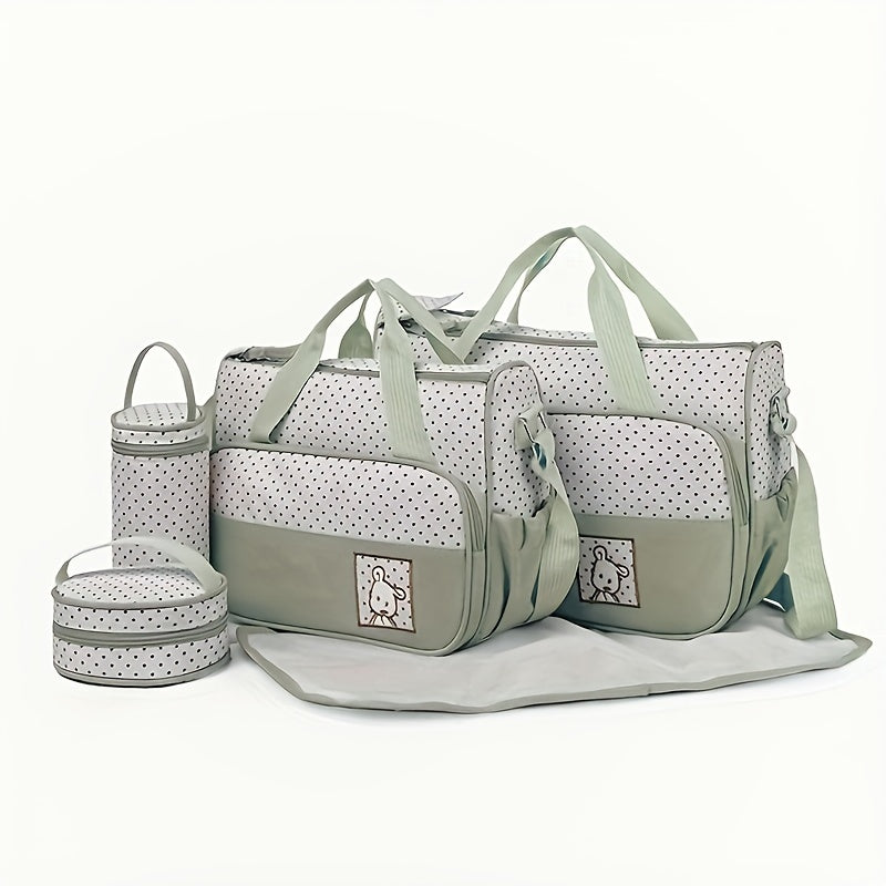 5-Delige Luiertas Set – Multifunctioneel & Ruim