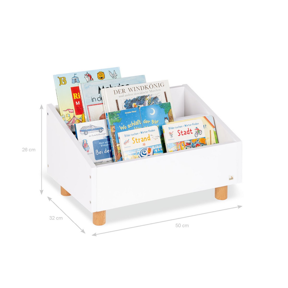 Boekenplank “Ando” – MDF Wit Gelakt, Scandinavisch Design | Pinolino®
