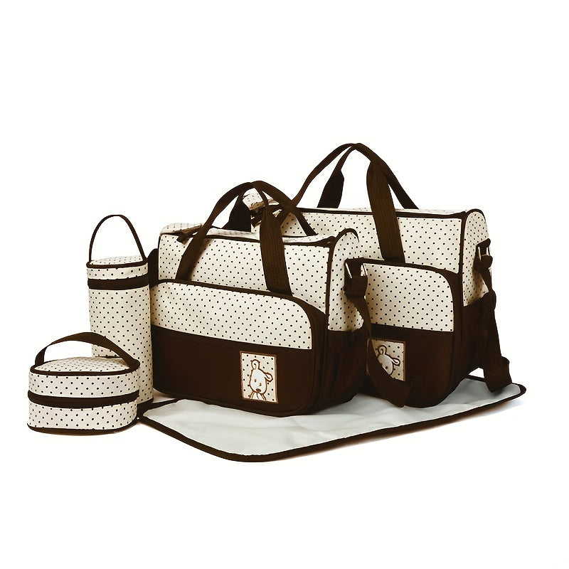 5-Delige Luiertas Set – Multifunctioneel & Ruim