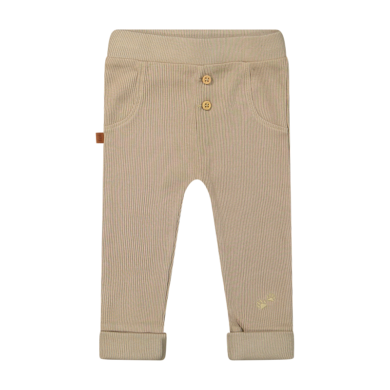 Broekrib 2x2 Biologisch | Taupe
