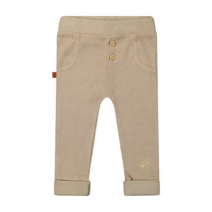 Broekrib 2x2 Biologisch | Taupe