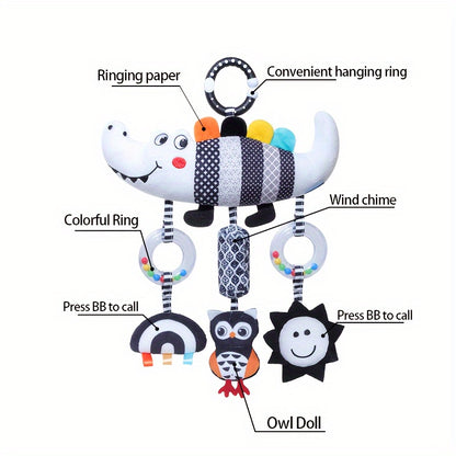 Zwart-Witte Baby Hangspeelgoed  , Kinderwagen & Bedhanger (0+ Maanden)
