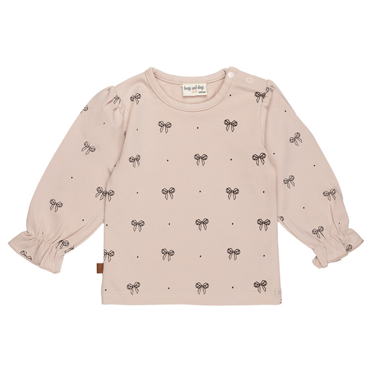 Ballerina Baby Shirt Bow | Sepia Rose